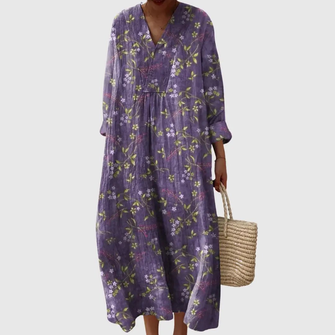 Violet | Wildflower Meadow Maxi Dress - Benjamin New York