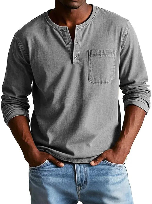 Theodore | Classic Vintage Long - Sleeve Shirt - Benjamin New York