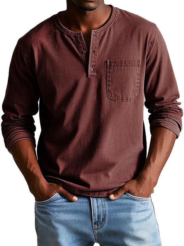 Theodore | Classic Vintage Long - Sleeve Shirt - Benjamin New York