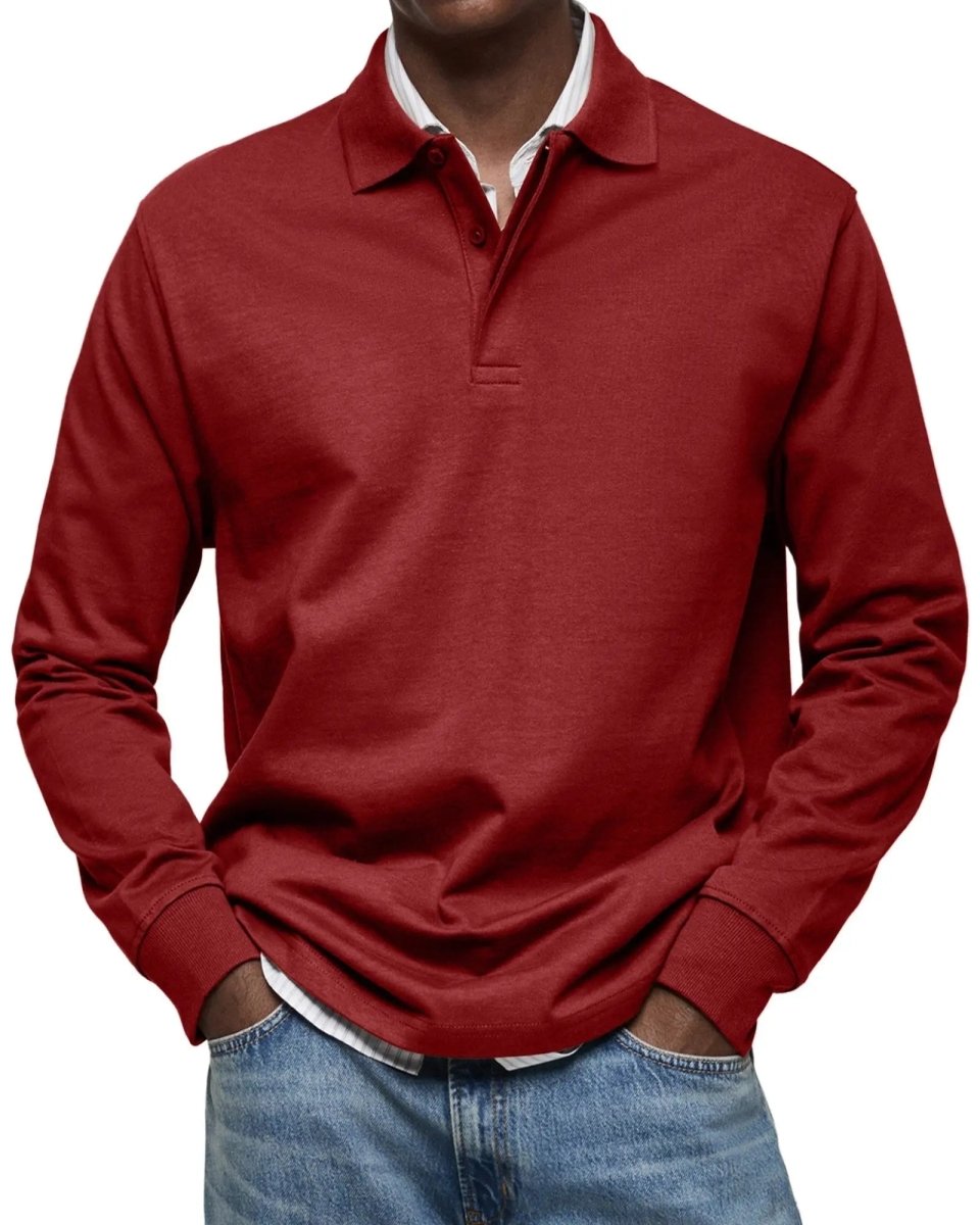 Wilson | Classic Long Sleeve Polo Shirt - Benjamin New York