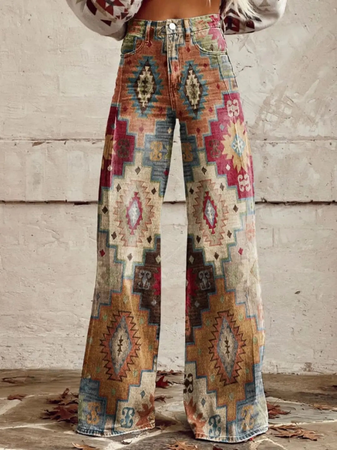 Rowena | Aztec Dream Wide - Leg pants - Benjamin New York