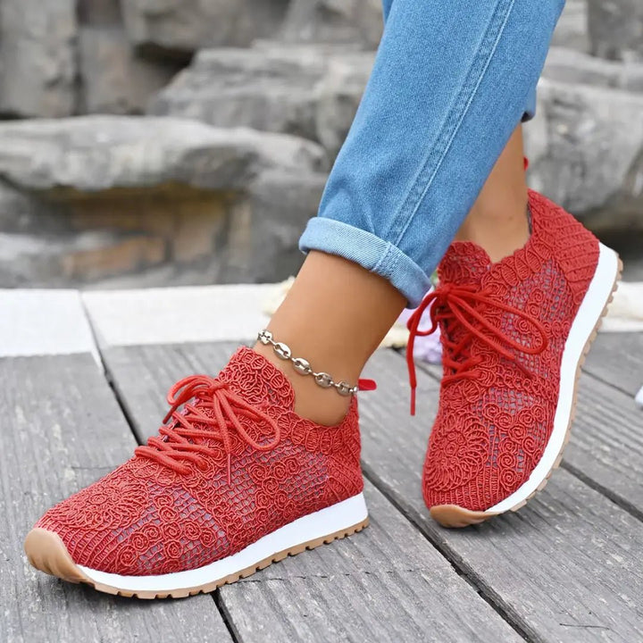 Chloe™| Ferana Orthopedic Lace Sneakers - Benjamin New York