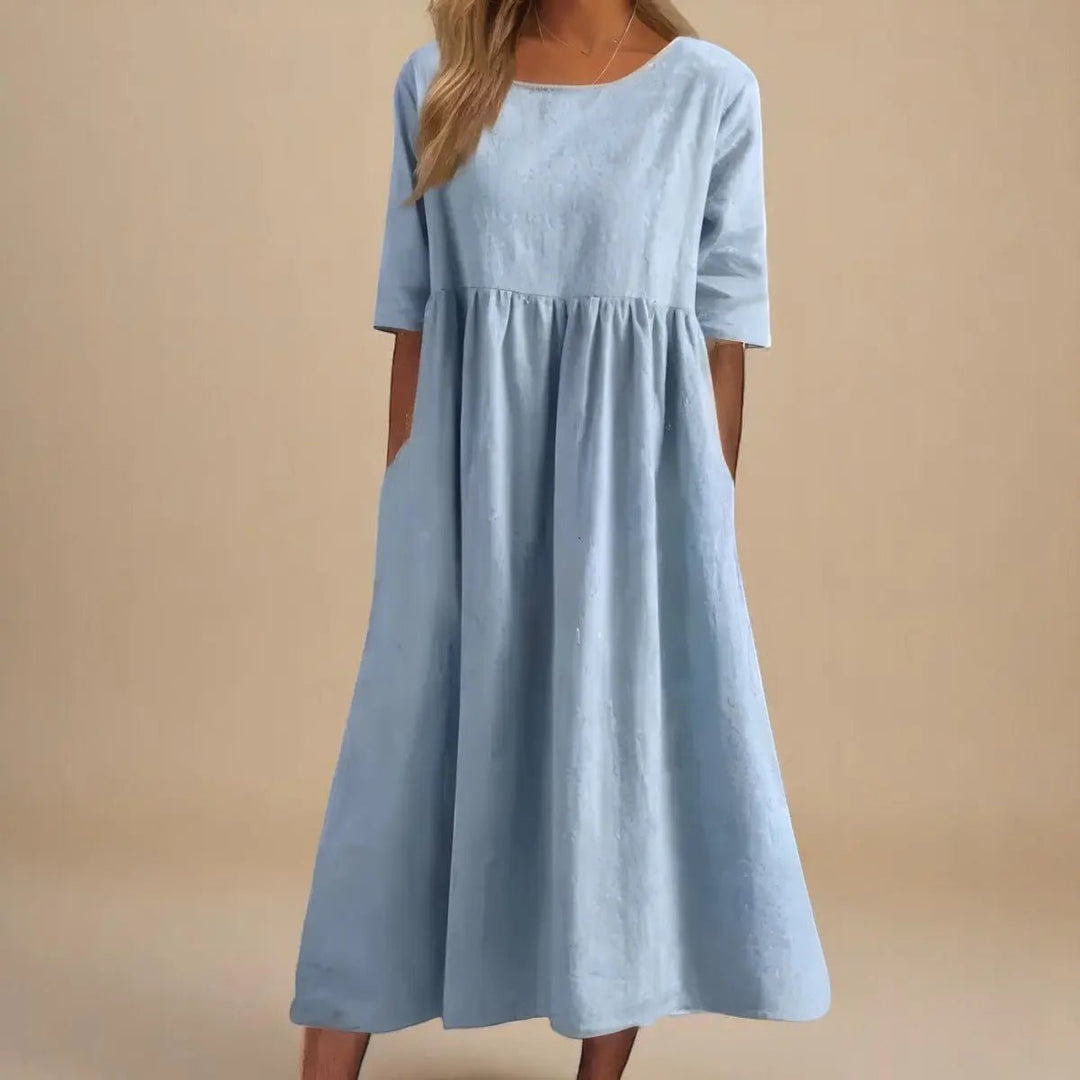 Eliza | Elegant Loose - Fit Maxi Dress - Benjamin New York