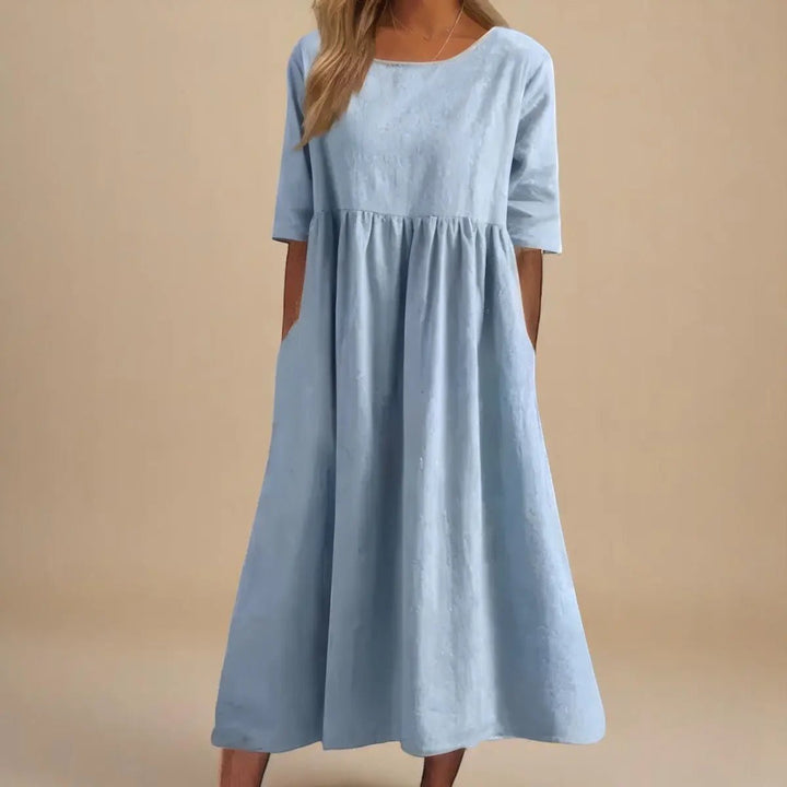 Eliza | Elegant Loose - Fit Maxi Dress - Benjamin New York