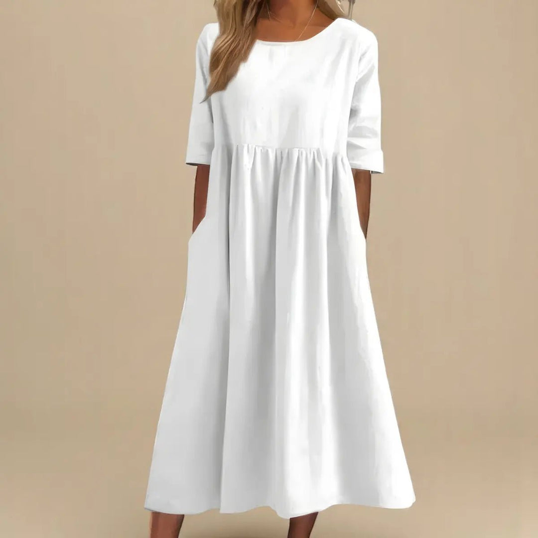 Eliza | Elegant Loose - Fit Maxi Dress - Benjamin New York