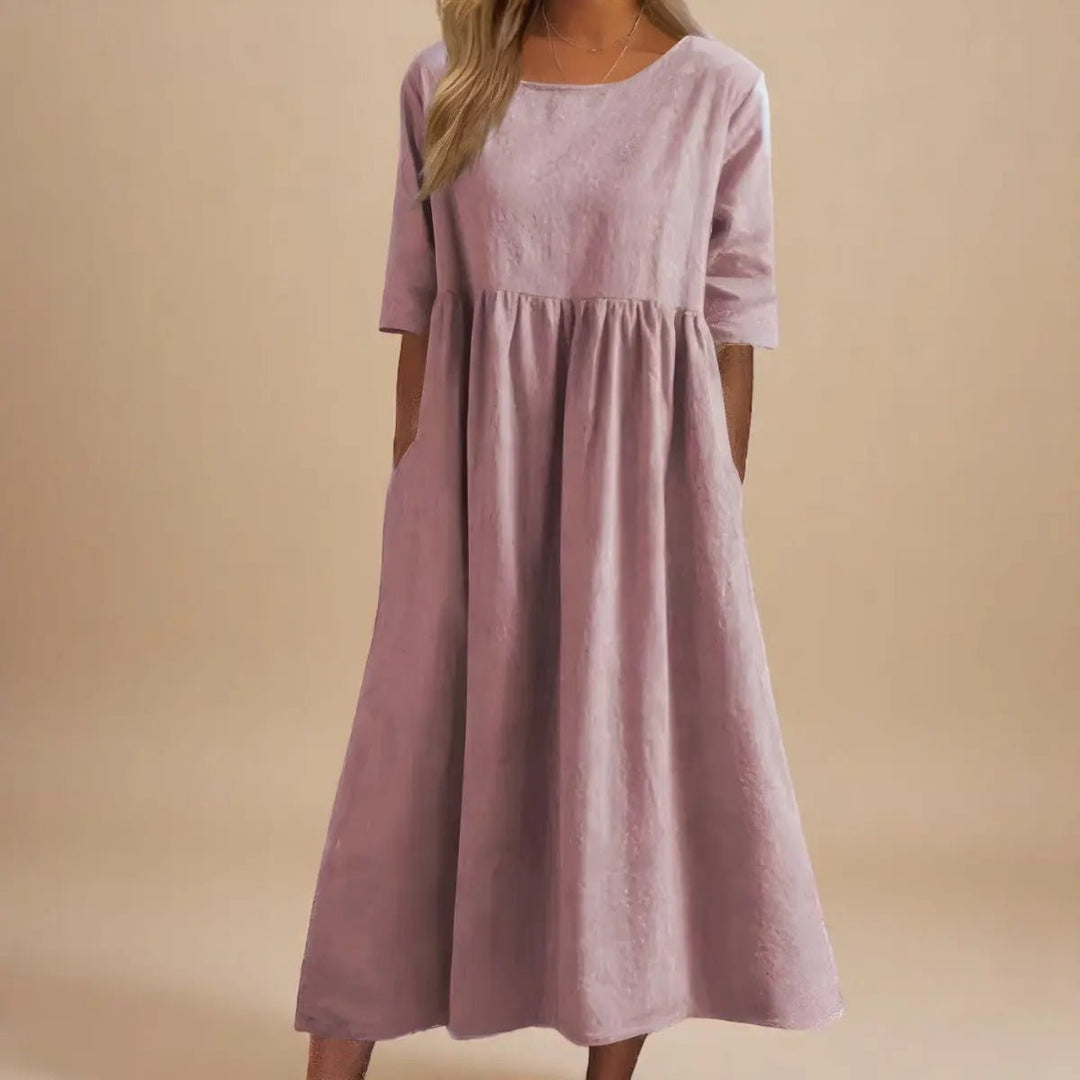 Eliza | Elegant Loose - Fit Maxi Dress - Benjamin New York