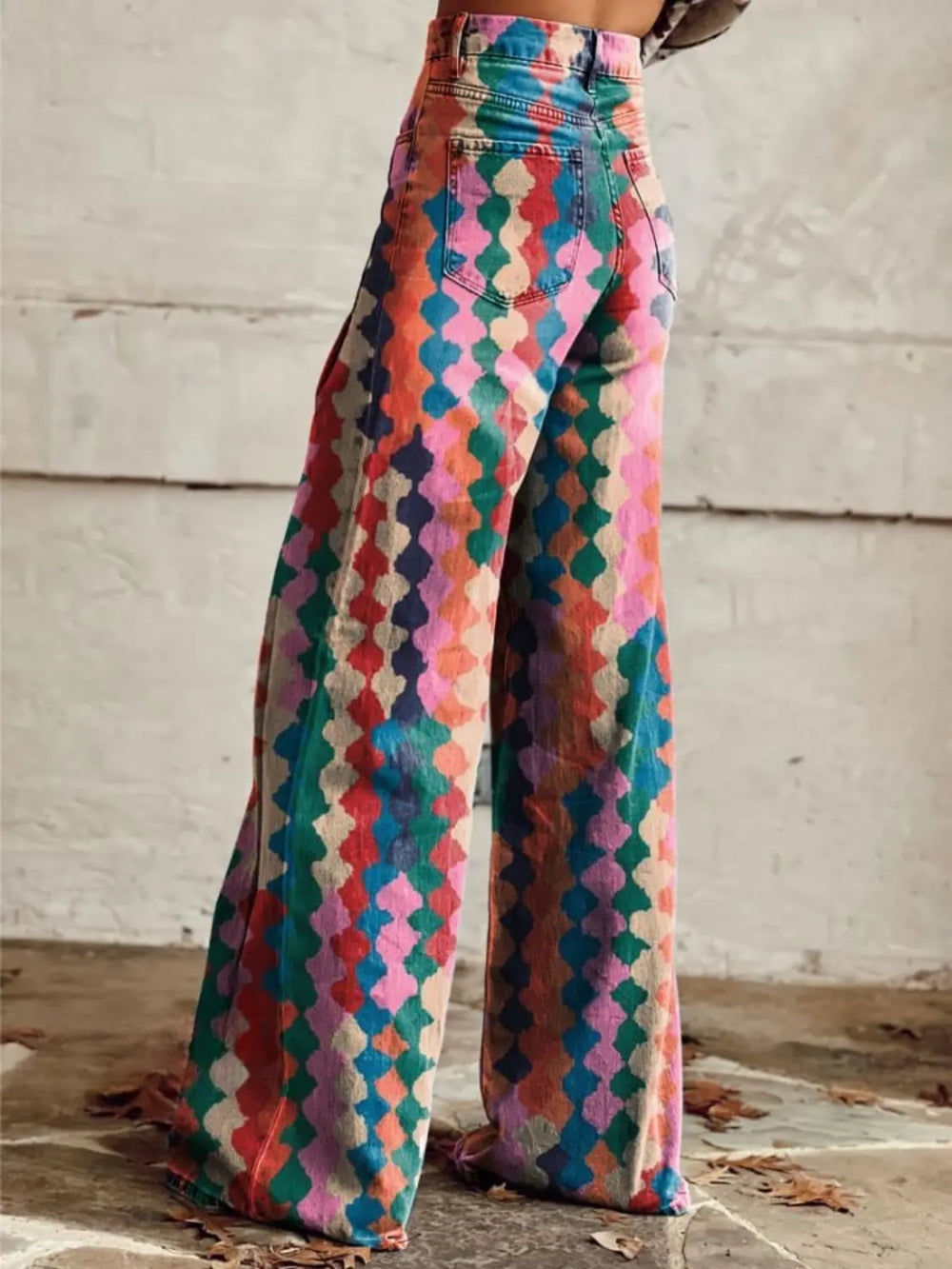 Isla | Retro Rainbow Palazzo pants - Benjamin New York