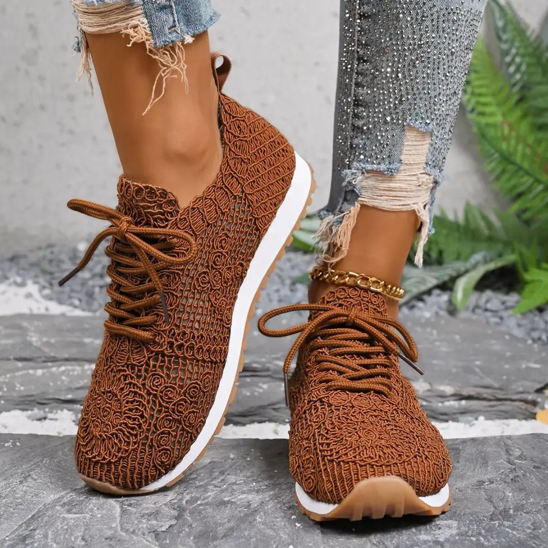Chloe™| Ferana Orthopedic Lace Sneakers - Benjamin New York