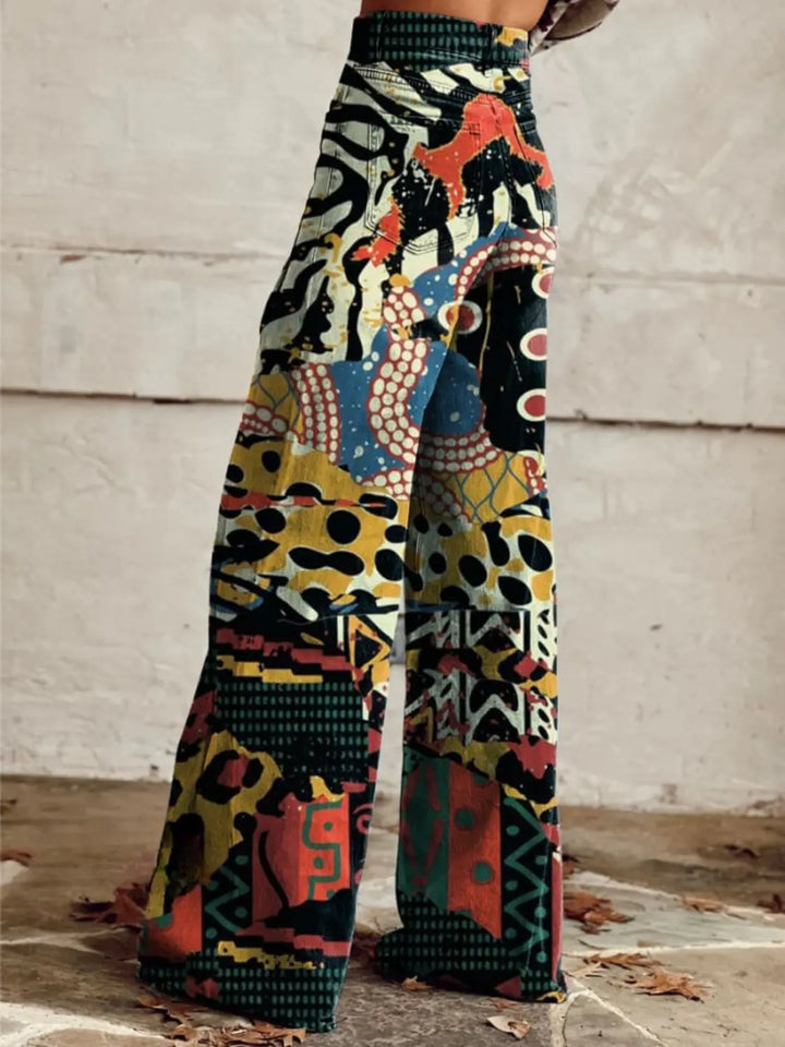 Leona | Tribal Art Statement Pants - Benjamin New York