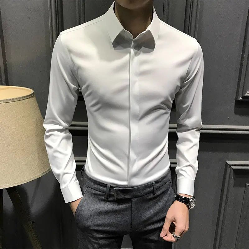 Nathan | Sharp and Simple Iron - Free Shirt - Benjamin New York
