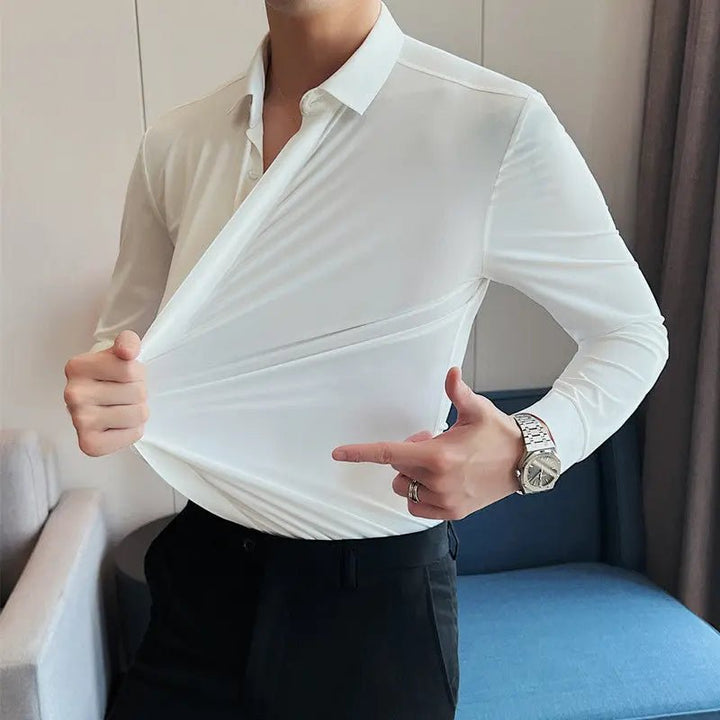 Nathan | Sharp and Simple Iron - Free Shirt - Benjamin New York