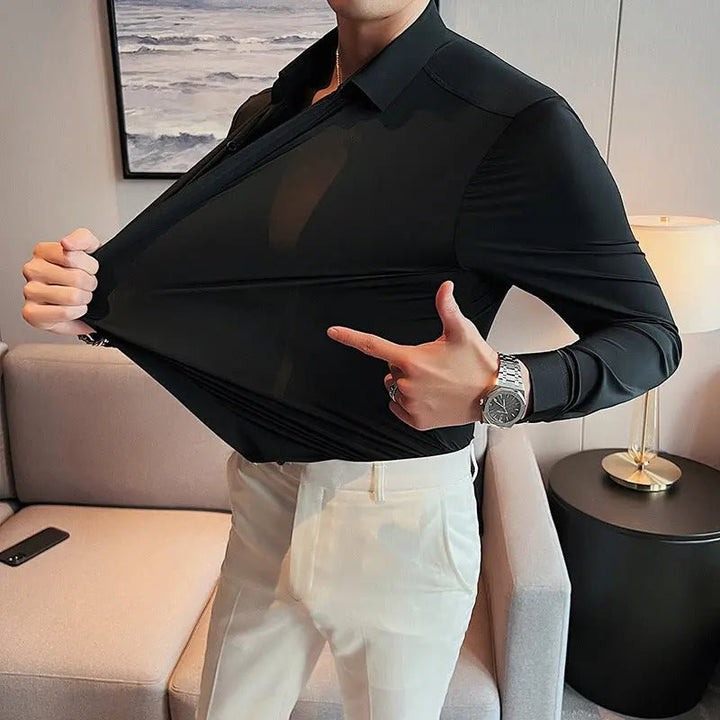 Nathan | Sharp and Simple Iron - Free Shirt - Benjamin New York