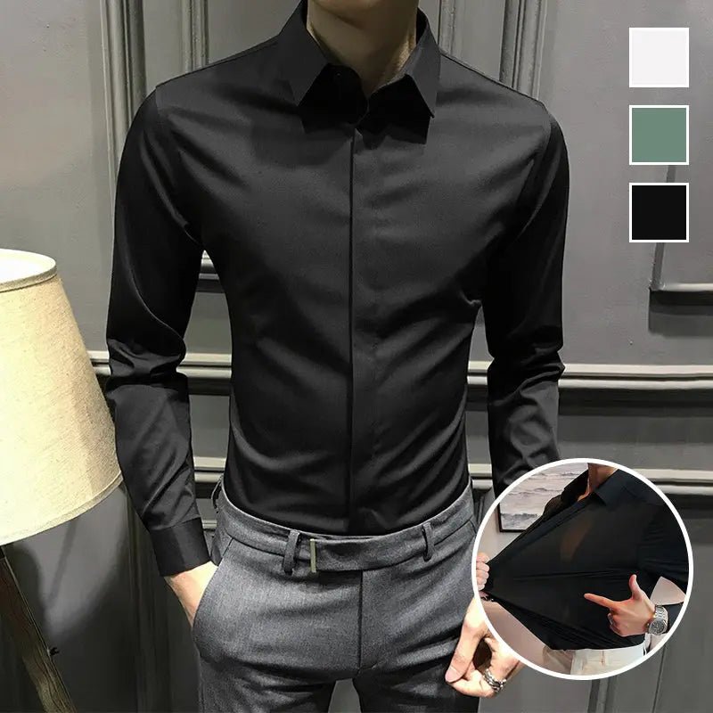 Nathan | Sharp and Simple Iron - Free Shirt - Benjamin New York