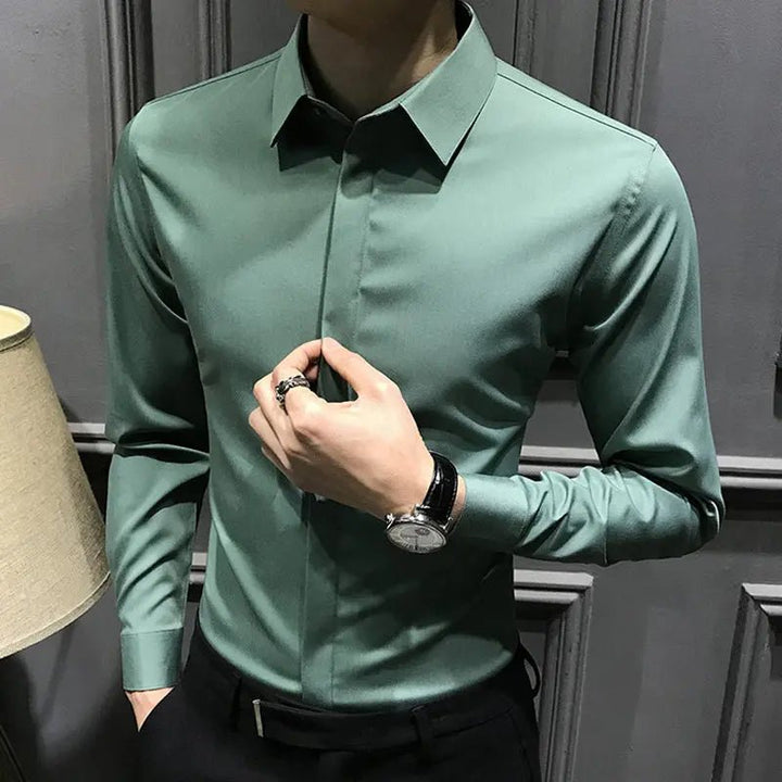 Nathan | Sharp and Simple Iron - Free Shirt - Benjamin New York