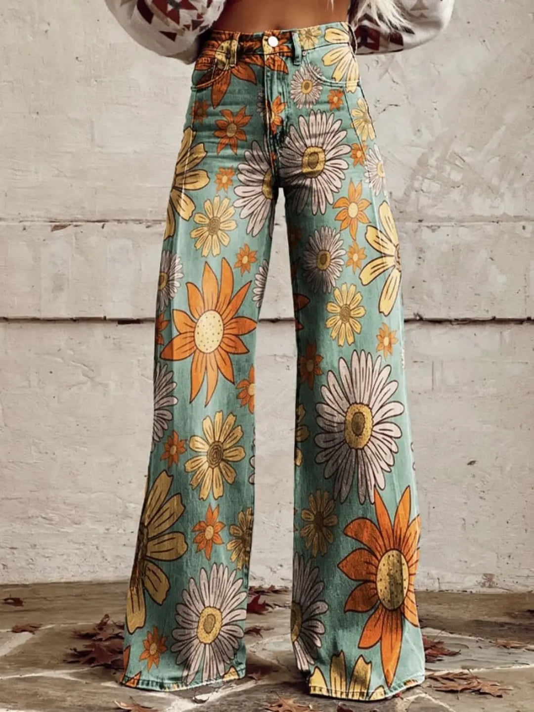 Daisy | Festival Bloom Wide - Leg pants - Benjamin New York