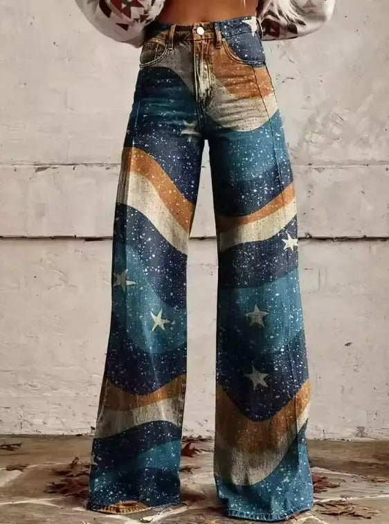 Zara | Cosmic Wave High - Waisted Wide - Leg Jeans - Benjamin New York