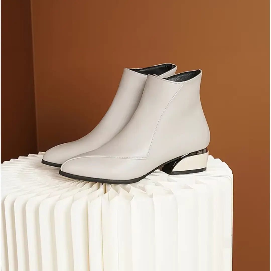 Chloe™| Valencia Leather Ankle Boots - Benjamin New York
