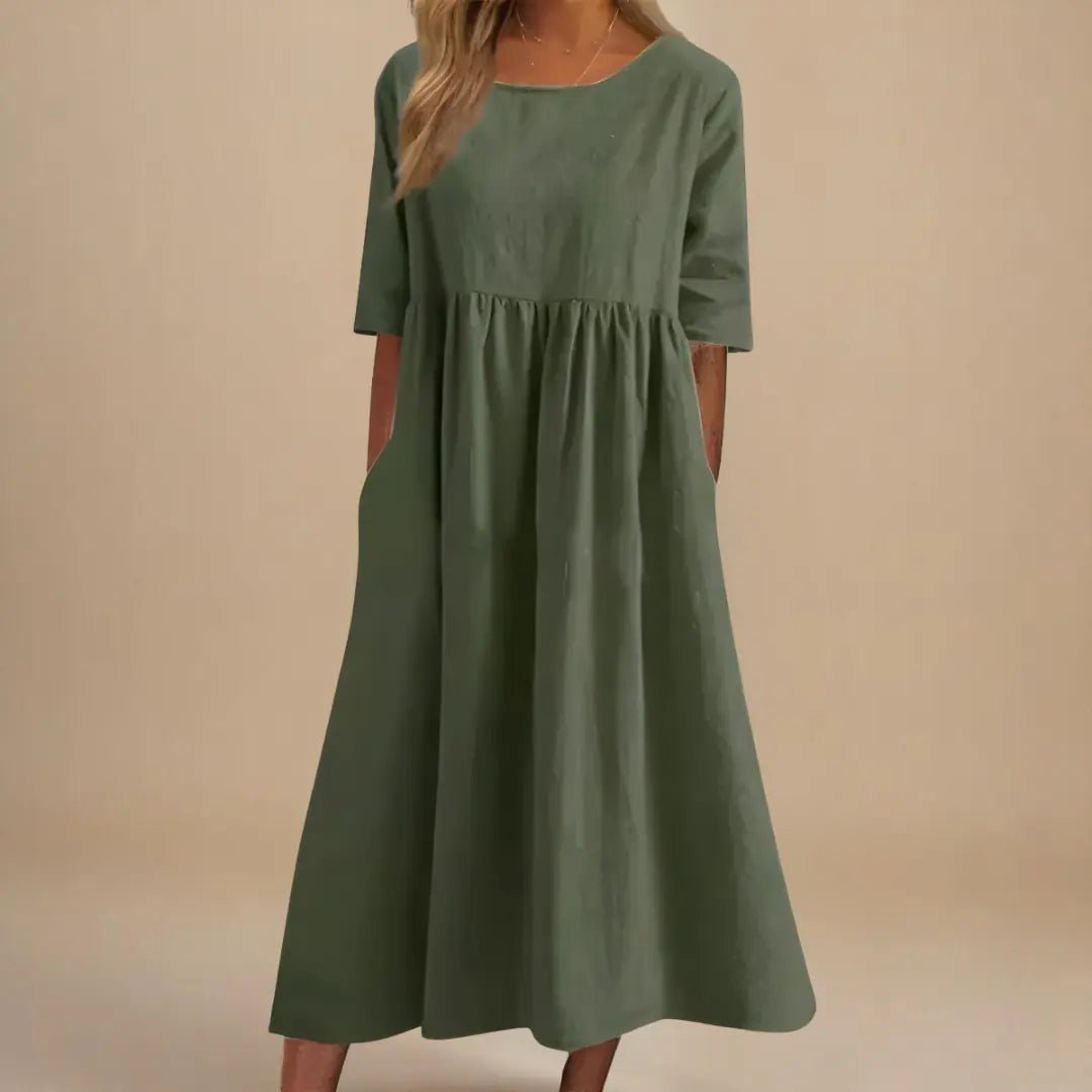 Eliza | Elegant Loose - Fit Maxi Dress - Benjamin New York