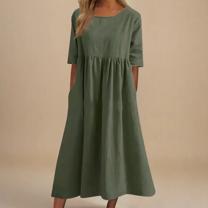 Eliza | Elegant Loose - Fit Maxi Dress - Benjamin New York