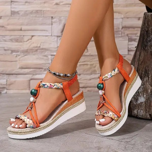 Chloe™| Jurella Wedge Heel Sandals - Benjamin New York