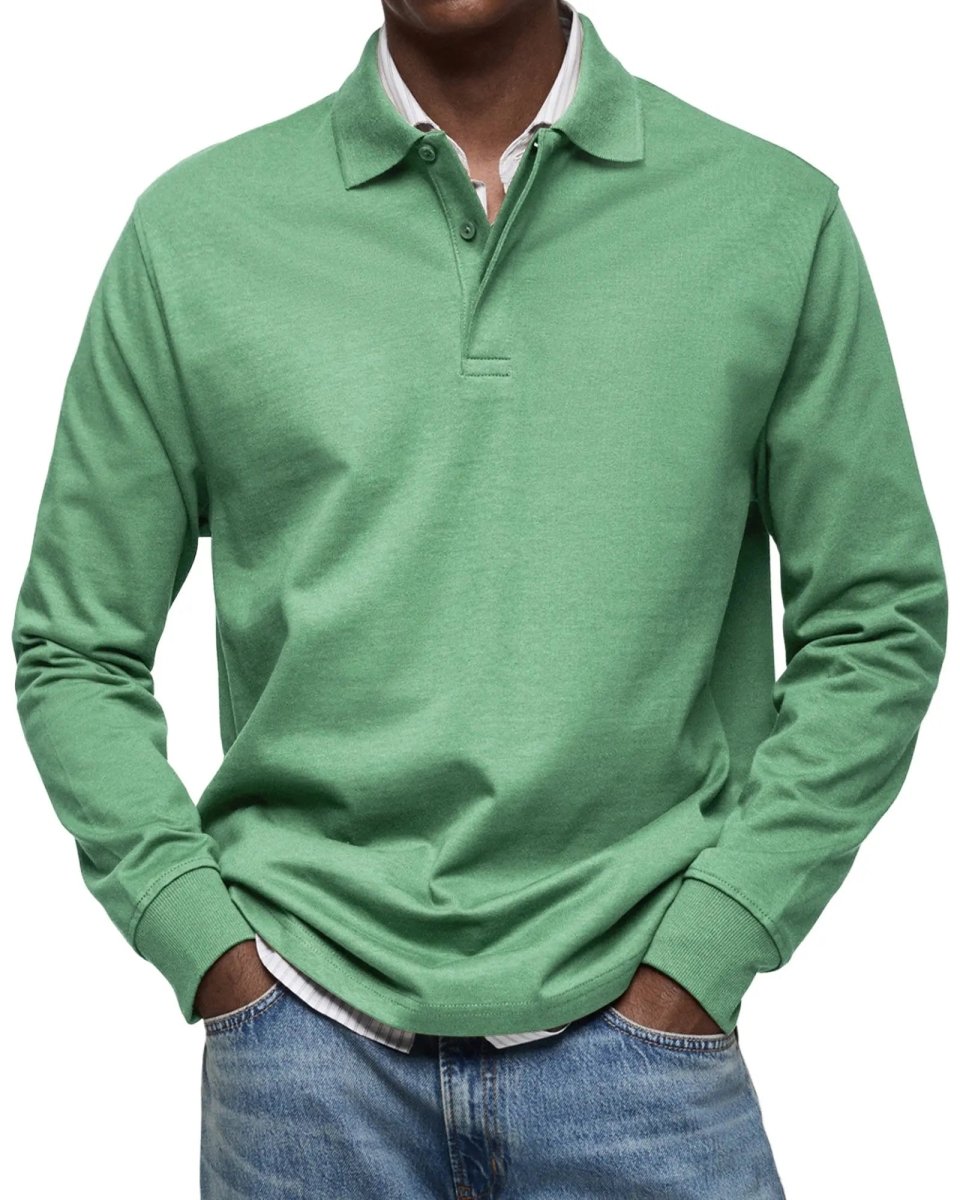 Wilson | Classic Long Sleeve Polo Shirt - Benjamin New York