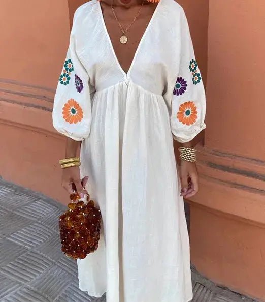 Grace | Easy Bloom Floral Pocket Midi Dress - Benjamin New York