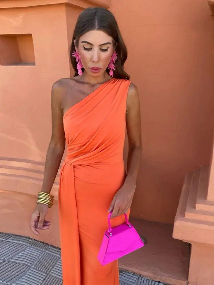 Juliette | One - Shoulder Draped Evening Gown - Benjamin New York