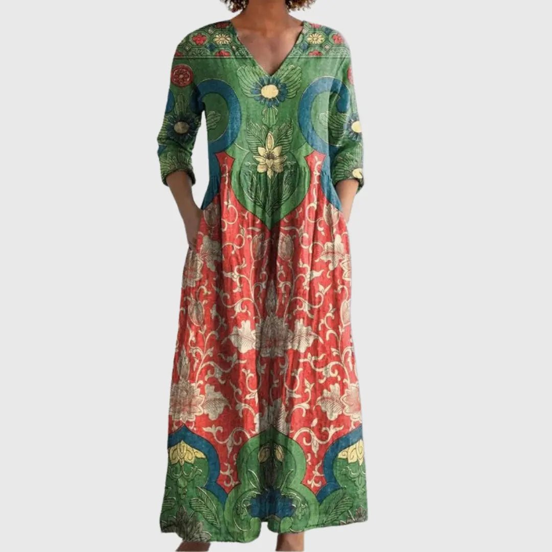 Zara | Festival Garden Boho Maxi Dress - Benjamin New York