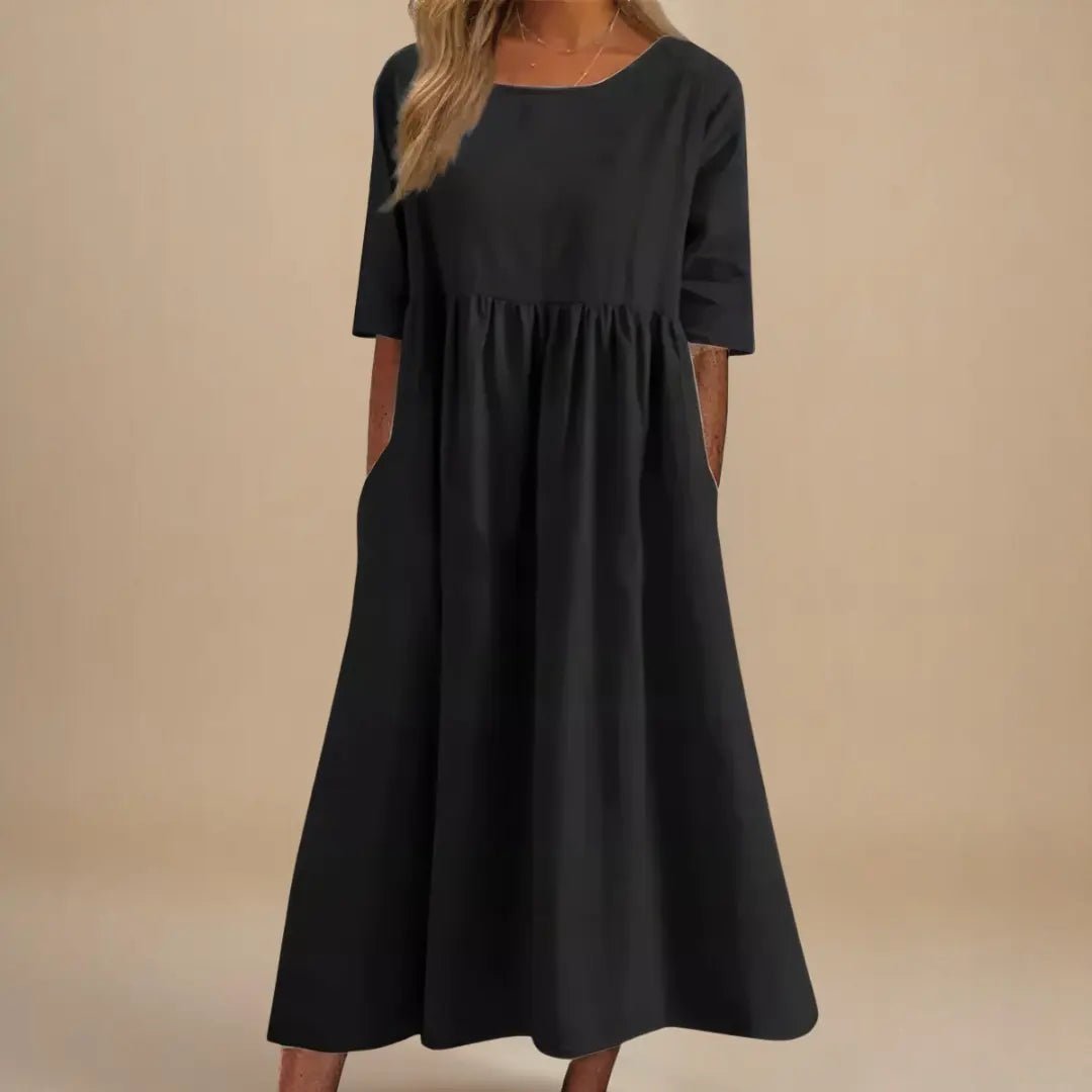 Eliza | Elegant Loose - Fit Maxi Dress - Benjamin New York