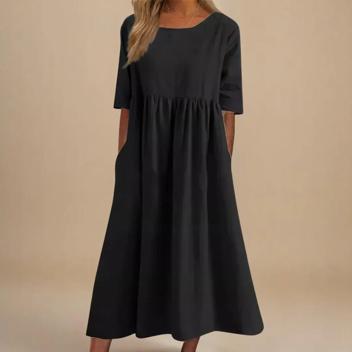 Eliza | Elegant Loose - Fit Maxi Dress - Benjamin New York