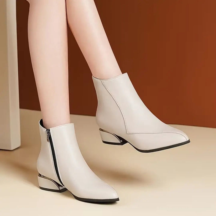 Chloe™| Valencia Leather Ankle Boots - Benjamin New York