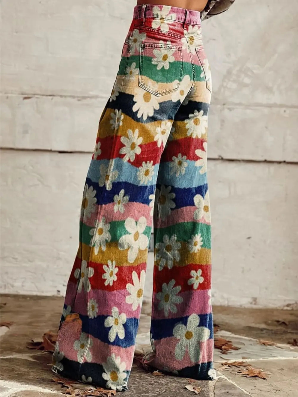 Savannah | Retro Floral High - Waisted Flare pants - Benjamin New York