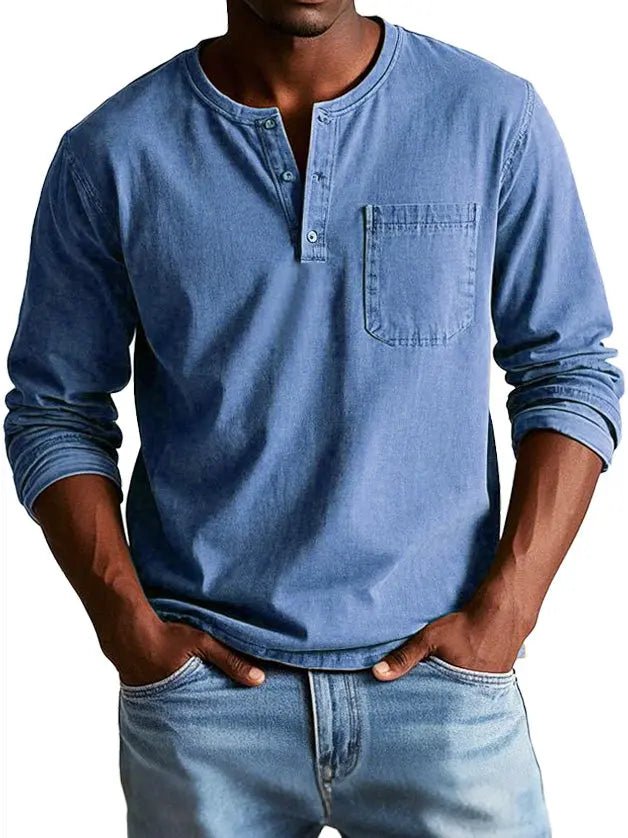 Theodore | Classic Vintage Long - Sleeve Shirt - Benjamin New York