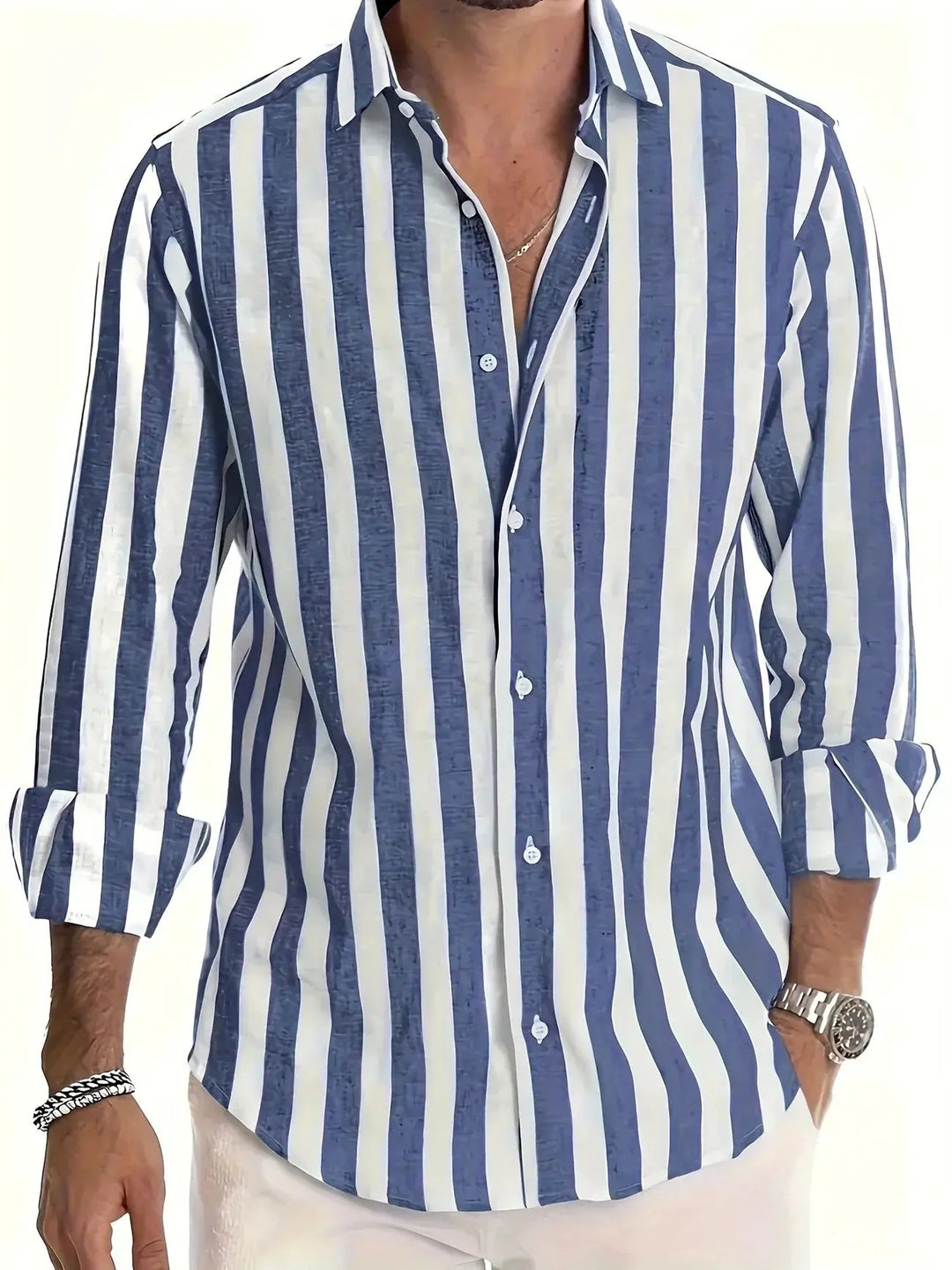 Glenn | Classic Striped Summer Shirt - Benjamin New York
