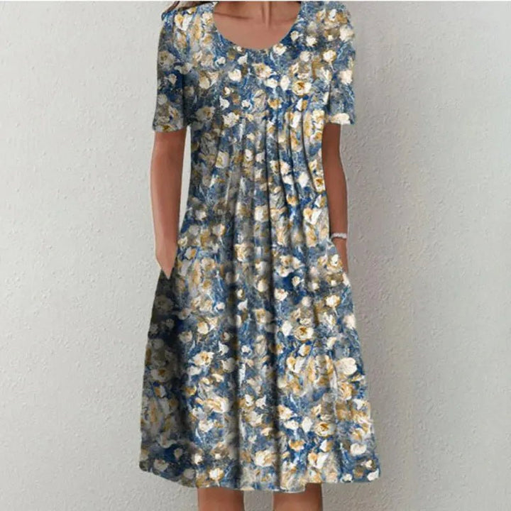 Grace | Easy Bloom Floral Pocket Midi Dress - Benjamin New York