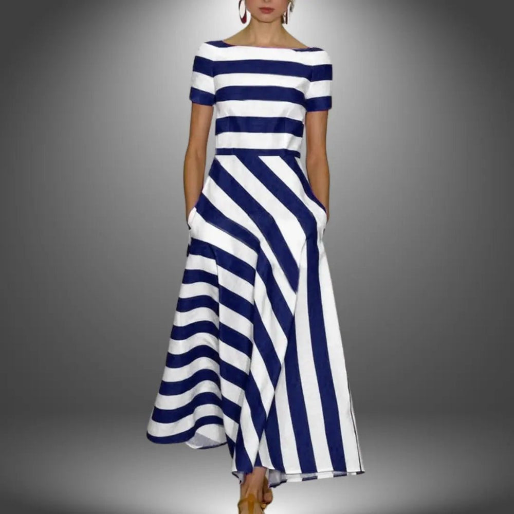 Olivia | Relaxed Abstract Print Tapered Pants - Benjamin New York