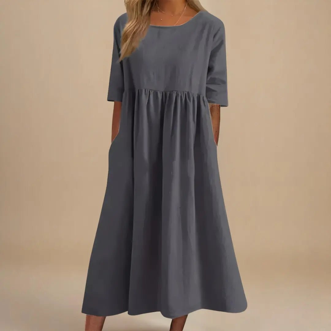 Eliza | Elegant Loose - Fit Maxi Dress - Benjamin New York