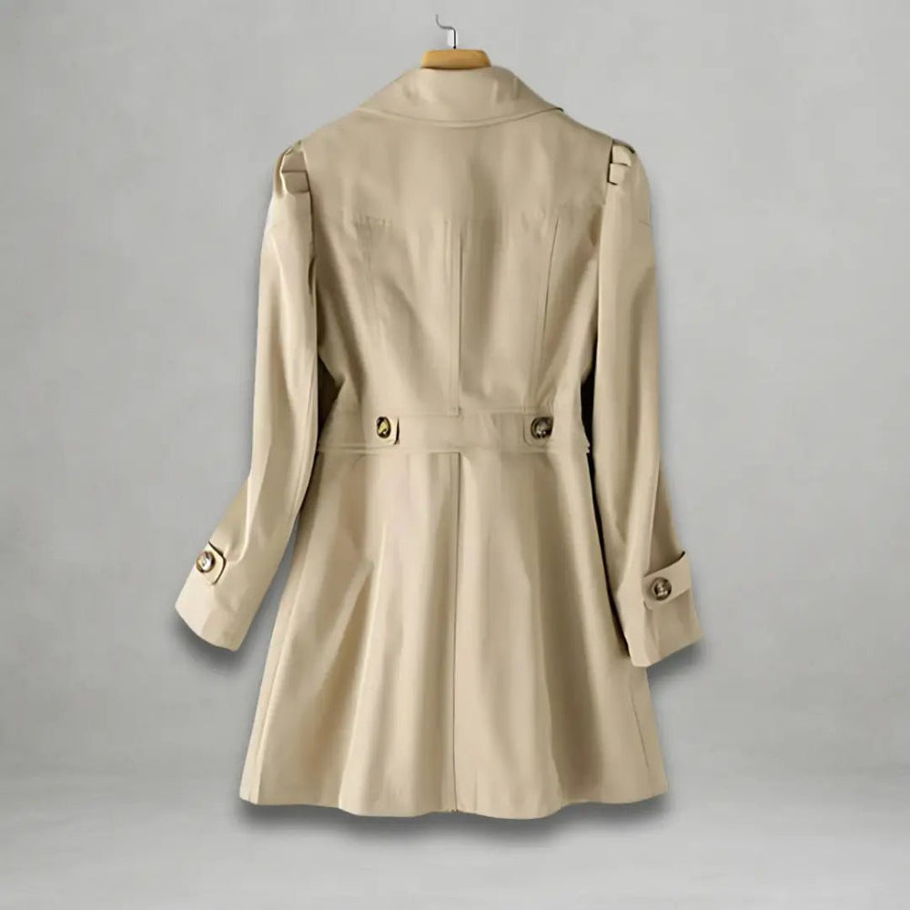 Daniela | Stylish Longline Button - Down Coat - Benjamin New York