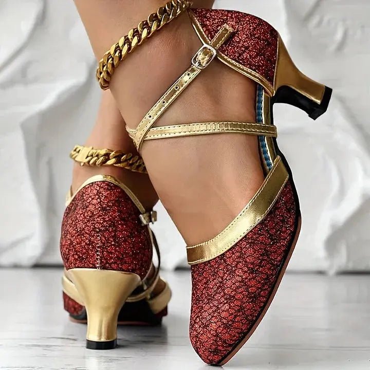 Chloe™| Thalia Chunky Heeled Sandals - Benjamin New York