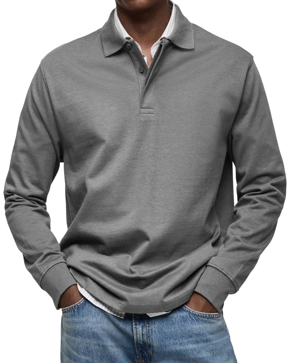 Wilson | Classic Long Sleeve Polo Shirt - Benjamin New York