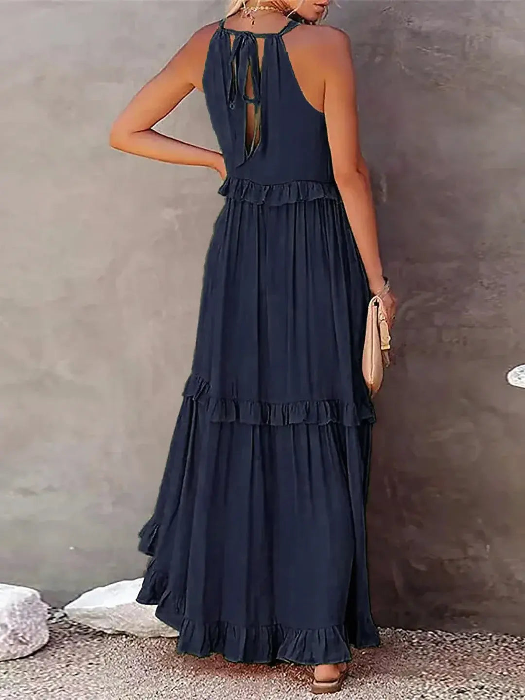 Madelyn | Boho Ruffle Maxi Dress - Benjamin New York