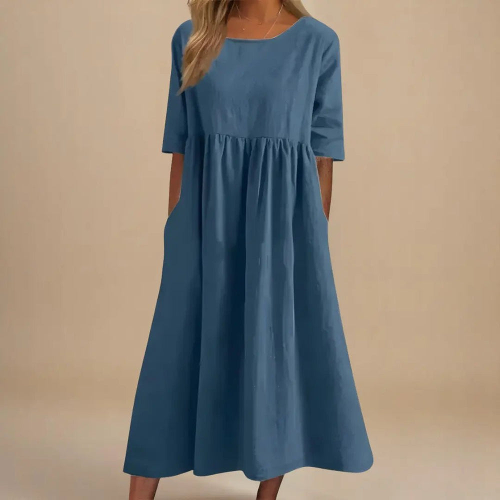 Eliza | Elegant Loose - Fit Maxi Dress - Benjamin New York