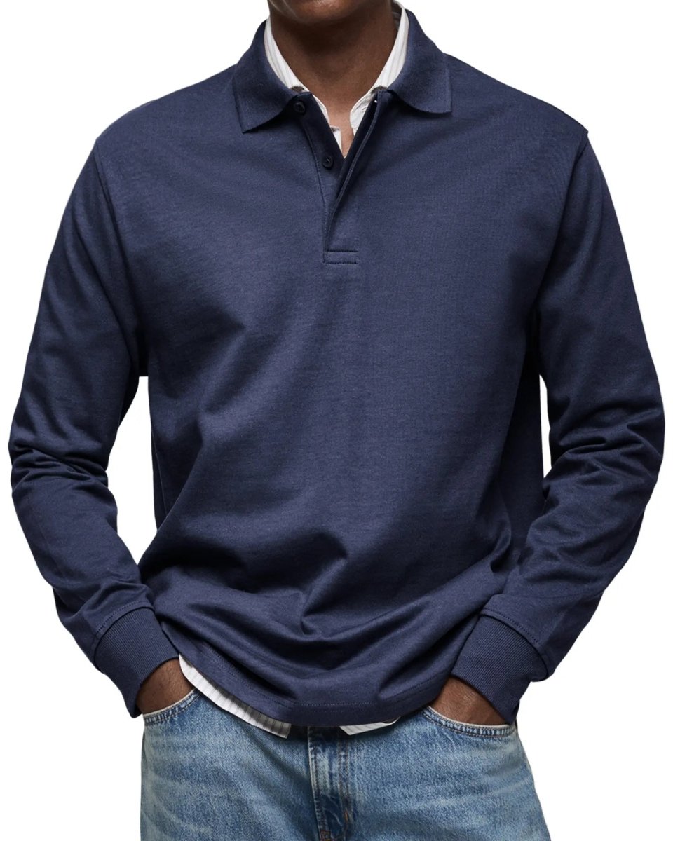 Wilson | Classic Long Sleeve Polo Shirt - Benjamin New York