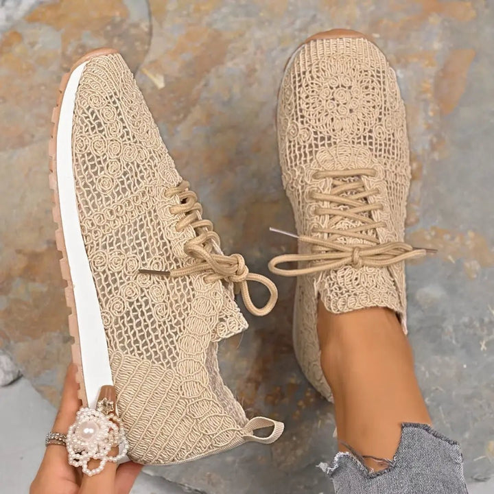 Chloe™| Ferana Orthopedic Lace Sneakers - Benjamin New York