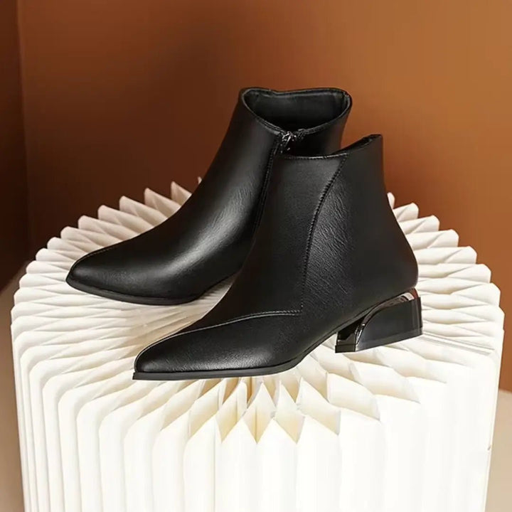 Chloe™| Valencia Leather Ankle Boots - Benjamin New York