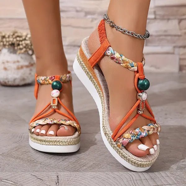 Chloe™| Jurella Wedge Heel Sandals - Benjamin New York