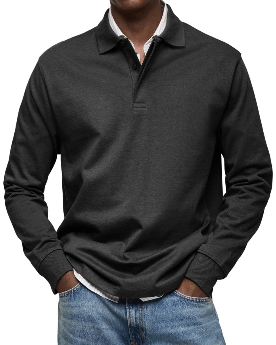 Wilson | Classic Long Sleeve Polo Shirt - Benjamin New York