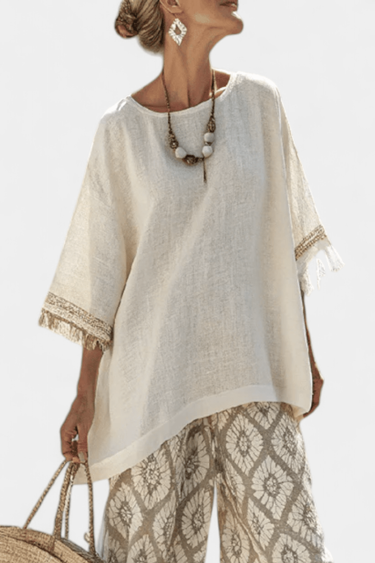 Alverra | Sophisticated Top & Casual Pants Set - Benjamin New York