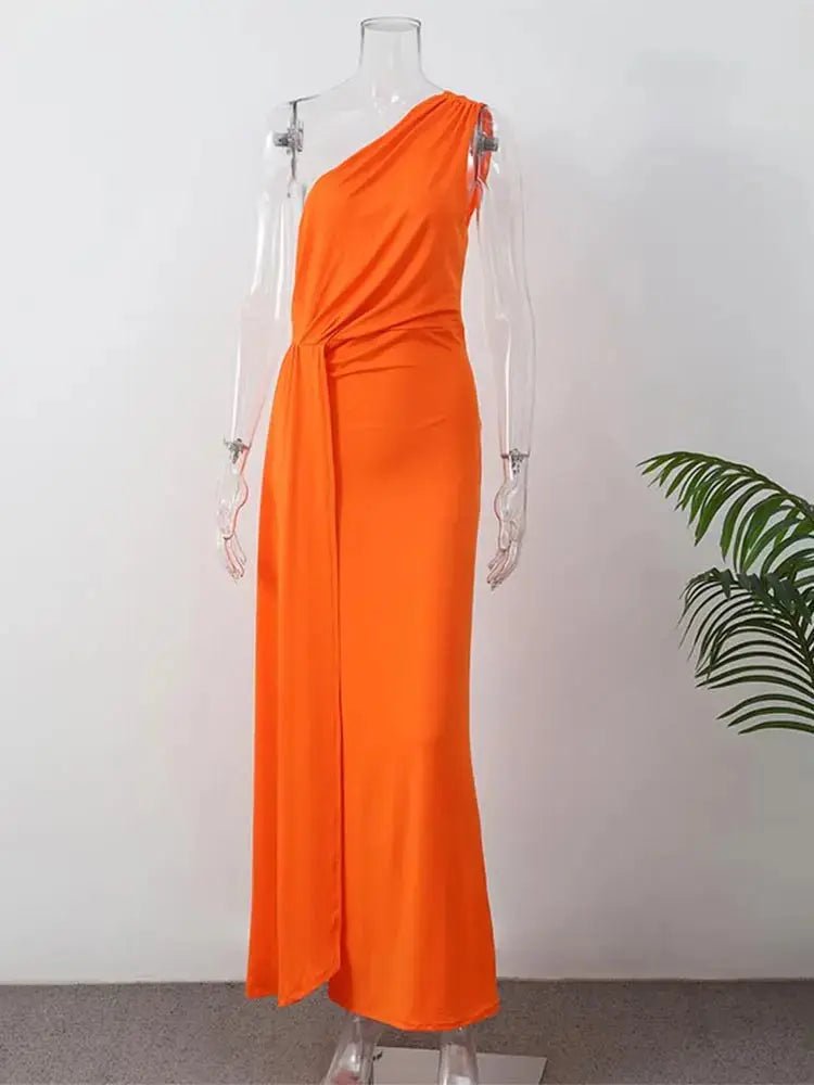 Juliette | One - Shoulder Draped Evening Gown - Benjamin New York