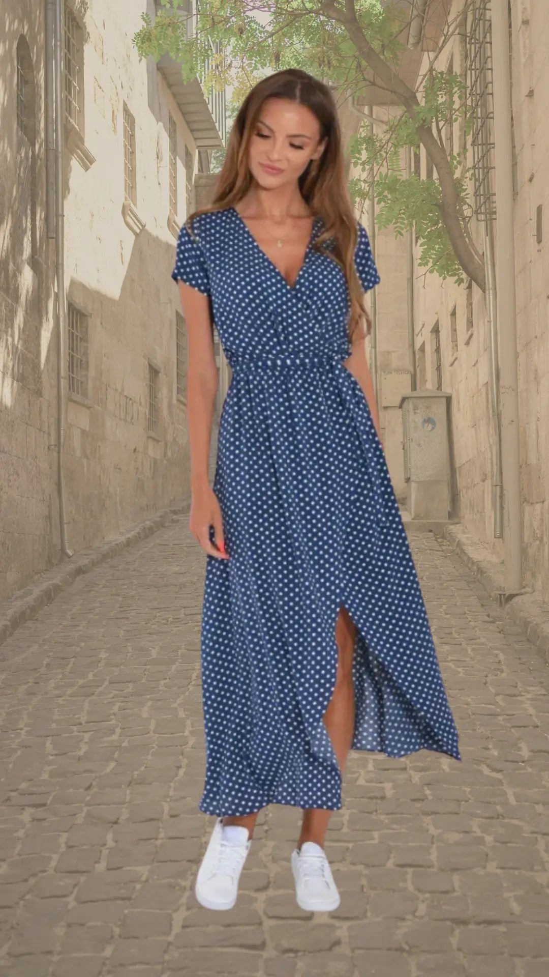 Aubrey | Bold Floral Wrap Maxi Dress - Benjamin New York